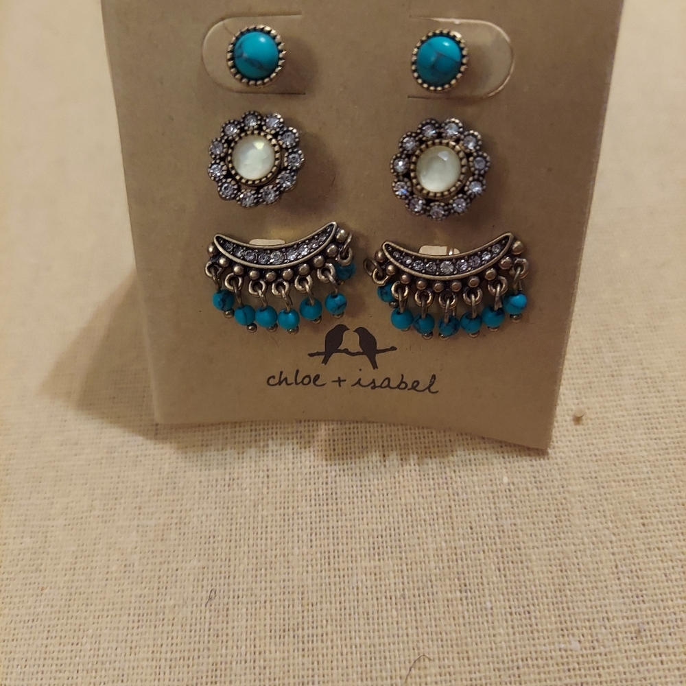 3 Piece Chloe and Isabel Earring Set